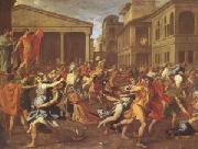 Nicolas Poussin The Rape of the Sabines (mk05) Spain oil painting reproduction